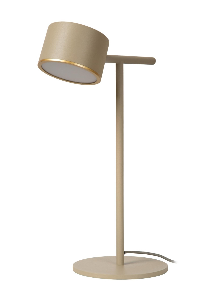 Lucide GIAN - Stolová lampa - LED Dim. - 1x8W 2700K - Taupe